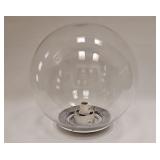 VTG LARGE HAND BLOWN GLASS BALL LIGHT 1970S