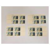 1966 US Plate Block Mint 5 Cent Stamps