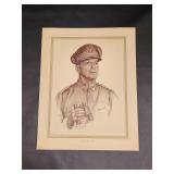 Vintage General Mac Arthur Military Print