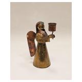 Vintage Brass & Copper Angel Figure