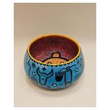 Vtg Signed Santa Fe Artist Studio Pottery Bowl