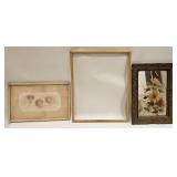 Vintage Antique Print & Mirror Hand Painted