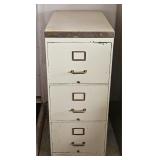 Vintage Allsteel File Cabinet with Key
