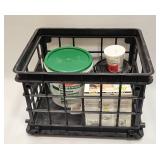 Tote With Handyman Supplies New & 3/4 Full