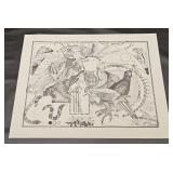 Vtg 1978 Starline Collector Galleries Print One