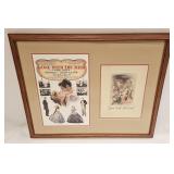Vintage Framed Gone With the Wind Litho &