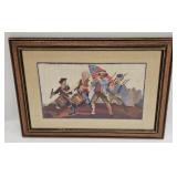 Vintage Folk Art Needle Work Spirt Of 1776