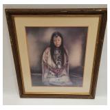 Vtg Print By Mimi Jungbluth (b. 1934) Native Women
