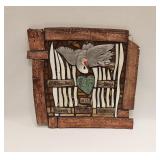 Clay Mixed Media Tile Art Some Loss