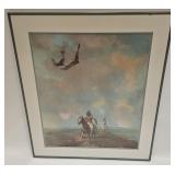 Vintage Parkhurst Native American Warrior Print