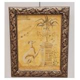 Framed Neoclassical Painting On Board Unsigned
