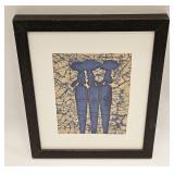 Vintage Original Signed African Art