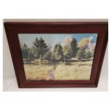 Unique Mixed Media Landscape On Metal Signed