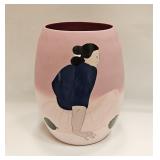 1986 R C GORMAN Signed 'CALABASAS' Pottery Vase
