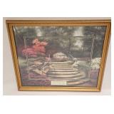 Artist Signed Print Garden Landscape