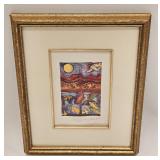 Vintage Framed Print Artist Signed