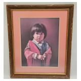 Vtg Print By Mimi Jungbluth (b. 1934) Native Girl