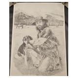 Vtg C.A. Rutledge Print 1982 Numbered 44/50