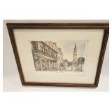 Vintage Print Of Watercolor By Emerson 1982