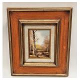 Vtg Artist Signed Landscape Fall