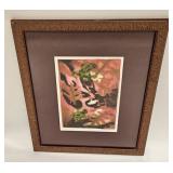 Vintage Laurie Egbert Abstract Color Etching