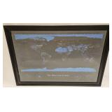Vtg The Brilliant Earth Nocturnal Satellite Map