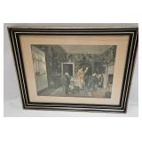 Vintage Old World Style Interior House Print