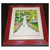 Vintage Painting Of Women Signed Cho