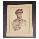 Vintage General MacArthur Military Print