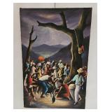 Vintage Haitian Artist Yves Jean-Pierre Painting