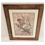 Vintage Owl Framed Print