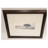 Vintage Landscape Print On The Lake