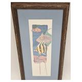 Vintage 1988 P Brent Tropical Fish Print