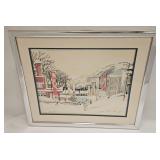 Cecile Johnson Lake Placid Olympic Village Litho