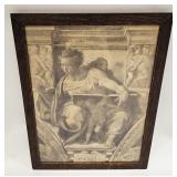 Antique Classical Litho Arts & Craft Frame