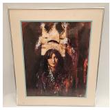 Vintage Native Women Framed Print