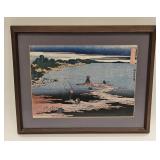 Vintage Asian Print Of Woodcut