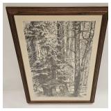 Vintage Forest Print By Harold E. Crowell