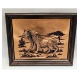 John Louw Signed 3D Wall Art Copper Relief