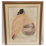 Vintage Double Signed RC Gorman Print