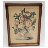 Currier & Ives Lithograph 'The Flower Vase'