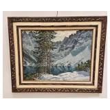 Vintage European Landscape Painting Signed