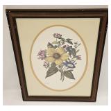 Vintage 1983 Decorative Flower Print