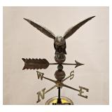 Vintage Copper Spread Winged Eagle Weathervane