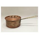 Vintage Copper Sauce Pan & Lid