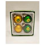 John Deere Glass Ornaments