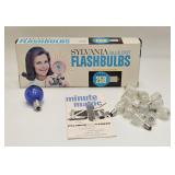 Vintage Camera Blue Dot Flash Bulbs
