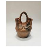 Antique Taos Micaceous Pottery Wedding Vase