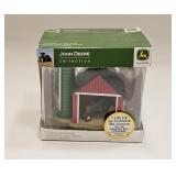 John Deere Tractor In Barn Ornament Light Up