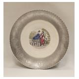 Farberware Victorian Women Plate Aluminum Frame